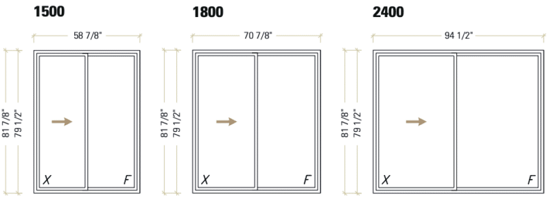 Patio Door Configurations & Sizes